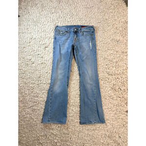 Women's Vigoss Light Blue Flare Jeans Juniors 9 Y2K